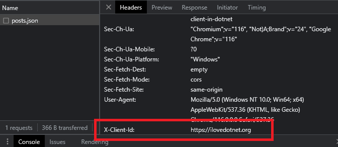 X-Client-ID in Request Header